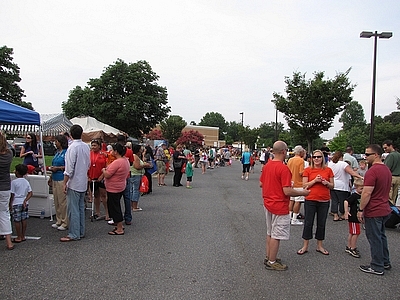 People at Night Out Against Crime